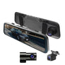 3Channel Dash Cam Car Mirror Dvr HD1080p Touch Screen Dashboard Camera Front Inside Rear 170 Degree Wide Angle Reverse Image