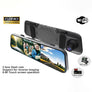 10 Inch Auto Car DVR Touch Screen Rear View Mirror Video Recorder Dash Cam Front and Rear 3Cameras Lens Full HD 1080P Car Camera