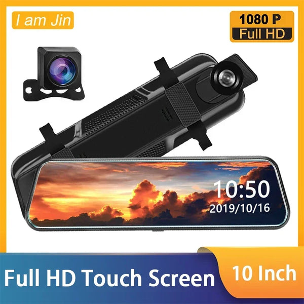VisionGuard Pro - Smart Rearview Mirror Dash Cam | Dual 1080P Lens | Night Vision | Touch Screen